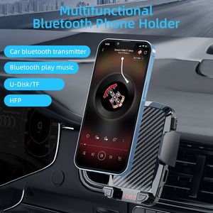 Bluetooth FM Transmissor Receptor Car Kit MP3 Player Radio Adaptador universal portador de telefone de carro Air Vent CLIP STAND TOLE