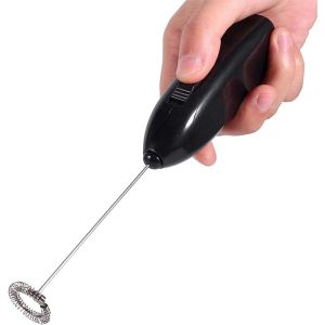 Handheld Electric Egg Beater Mini Battery Powered Milk Frother Coffee Drink Mixer Milk Foamer Kitchen Tools