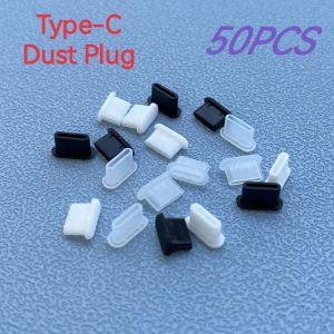 10-50st Type-C Dust Plug USB-laddningsportskydd Silikon Anti-damm Plug-lock för Samsung Huawei Xiaomi Telefon Dustplug