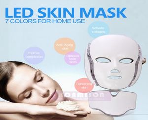 Maschera a led per sollevamento del viso portatili per la casa per la casa a led per la maschera a LED 7 colori LED Light Therapy Mask7501226