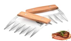 Potry Kitchen Tools Kitchen Dining Bar Home GardenStainless Steel Bear Claw Wood Hande Divided Tearing Flesh Mtifunction MEA2405990