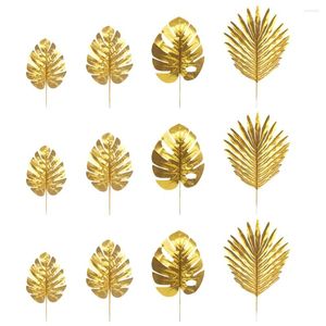 Dekorativa blommor Fake Tropical Leaf Simulated Leaves Wedding Decorations Tabeller Simulering Utsmyckning