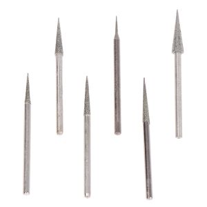 6pcs 1-4mm Diamant Schleifkopfnadel Bit Burrs Gravur Carving Tool 2.35 mm Großhandel