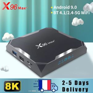 Box X96 Max Plus 8K Smart TV Box 4G 64GB 32GB S905X3フルHD 1080p Bluetooth V4.1 2.4/5G Wifi X96 Max Plus Android 9.0 TV Box