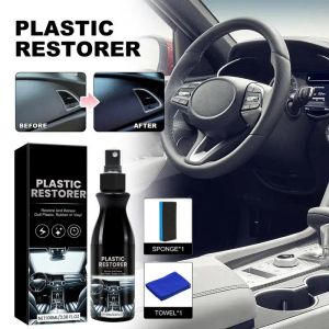 100ml Car Coating Agent Multifunctional Car Plastic Restorer Maintenance Spray Car Rubber Leather Coating Spray Cleaning Agent