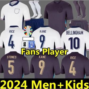 2024 Englands Soccer Jersey Kane Sterling Rashford Sancho Grealish Mount Foden Englands Fußballhemd 24 25 Bellingham Männer Kinderuniform