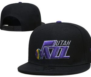 American Basketball „Jazz” Snapback Hats 32 Drużyny luksusowe projektantów finałów szafka na szatnię Casquette Sport Hat Strapback Shap Back Regulated Cap A14