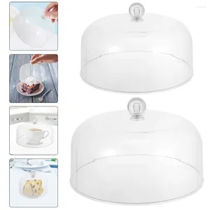 Set di stoviglie Copertura per polvere torta Dome Acrilico Dome riutilizzabile Day Uso Multi-Funzione Accessorio per la casa Microonde resistente all'usura