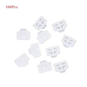 100pcs/ lote Ethernet Hub Porta RJ45 Anti -Pó Tampa de capa Protetor de protetor RJ45 Plugue de poeira para laptop/ computador/ roteador RJ45 Conector