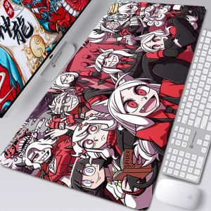 Pens Helltaker anime Mousepad xxl Gamer Gaming Myse PC PC Computer Otaku Blokowanie krawędzi DIY Dostosowane zdjęcie laptopa Mata biurka