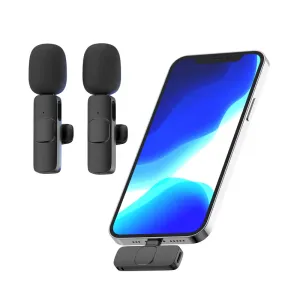 Microphones Wireless Lavalier Microphone Short Video Recording Radio Noise Reduction Microphone Recording Chargeable Handheld Microphone