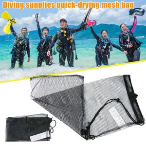 Hızlı kuru yüzme dalış çizme çantası su sporları şnorkelli yüzme maskesi paletleri paketleme net çantalar eig88