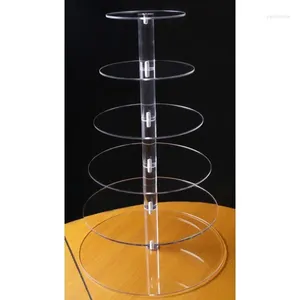 Partyzubehör Verkauf! 6 Tier Circle Acryl Cupcake Stand Wedding Decoration High Supply Craft Decor Display