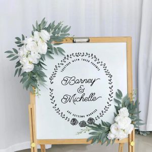 Stor 2st Artificial Flower Swag Floral Swag Garland Wedding Arch Flowers Kit For Sign Rustic Artificial Floral Swag Arch Decor