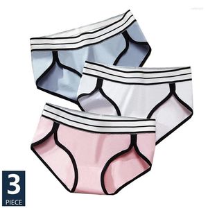 Frauen Höschen 3pcs Frauen Baumwolle atmungsaktive Unterwäsche nahtlose niedrige Taille Ladies Slips Sport Slipe sexy weibliche Underpants weiche Dessous