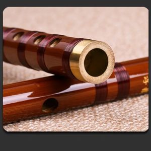 Högkvalitativ bambu flöjt professionell träblåsflöjter musikinstrument c d e f g nyckel kinesisk dizi transversal flautaprofessional trävind flöjter