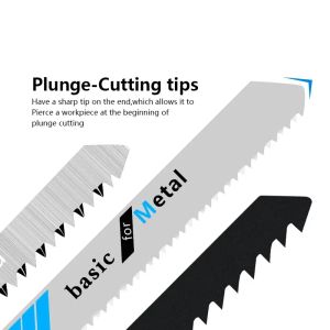 Xcan Jig Saw Blade 48/60pc T-shank Jigsaw Blade HCS HCS SAW Blade T118A T118B T101AO T101B T101BR T144D T244D per taglio in legno