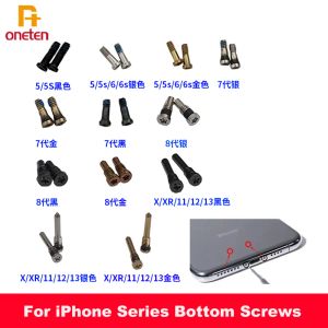 10sts Botten SCREW SVALP PLICK 5 Point Star Pentalobe Skruvar för iPhone 13 12 11 Pro Max X XR XS Max Mobiltelefon Byt ut delar