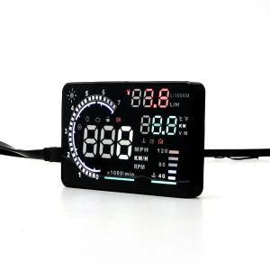 A8 5.5Inch EOBD OBD2 HUD CAR HEAD UPディスプレイデジタルスピードメーターウィンドシールドプロジェクターアラームLCDAUTOエレクトロニクスアクセサリー