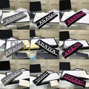 Brand Letter Hair Bands Men Women Knitted Headbands Running Golf Basketball Sport Fitness Heabands Ladies Yoga Headdress