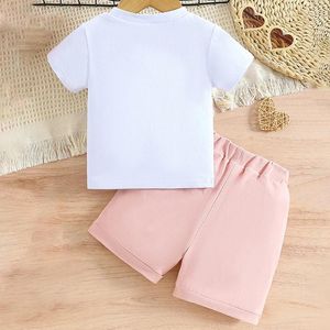 Kleidung Sets Baby Summer Clothes Girl Tops Elastic Taille Shorts mit Taschen Outfits