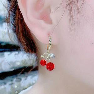 Dangle Earrings European And American Fruit Fashion Temperament Pendant Cherry Drop Lady