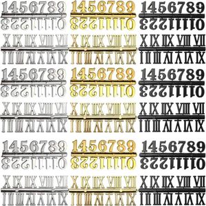 Wall Clocks 18Sets Clock Numerals Kit Including Arabic Number And Roman DIY Digital Numbers For Design Replacement Repai