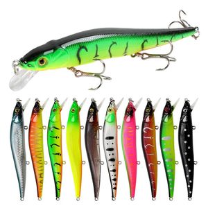 1PCS Łowicie 115 mm14G Minnow Crankbait Wobblers 3D Oczy Overch Artificial Bait Pike Carp Pesca 240327