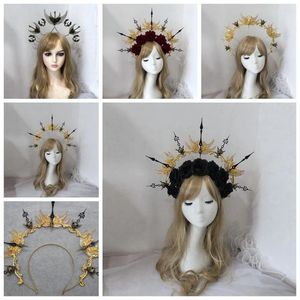 Party Supplies Handmade Halo Headband Baroque Spike Crown Headpiece Goth Punk Costume Accessories