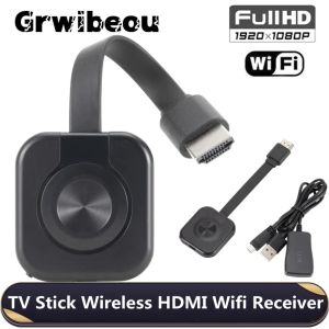 Box Grwibeou Wireless 1080p Hdmicabatible TV Stick Wi -Fi Display для Miracast Screen Screen Mirror TV Поддержка HDTV для iOS