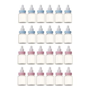 12pcs Design de garrafas de bebê Plástico Candy Bottle Boy Boy Baby Shower Party Favors Gream