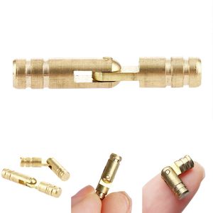 10PCS Cylindrical Hinge Brass Furniture Hinge Hidden Cabinet Invisible Door Hinge Hardware Gift Box