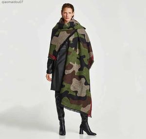 Shawls New fashion cashmere womens leopard print scarf winter warm shawl and wrapping Bandana Pashmina long tassel womens thick blanketL2404