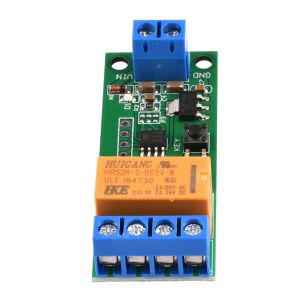 Modulo interruttore di polarità inversa CC Modulo DC 5V 6V 9V 12V Relay di ritardo regolabile 2A Scheda del generatore di segnale di corrente di trasmissione 2A