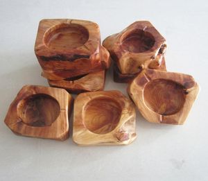 Postatori di legno ecologici a pentole in legno quadrato irregolare marrone cenere di cenere fumato fumare tasca marrone tasca portatile casa portatile VT19335394907