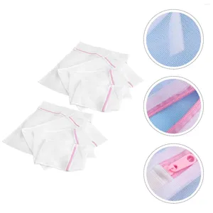 Laundry Bags 8 Pcs Bag Travel Storage Household Mesh Washing Clothes Polyester Pouch Washbag