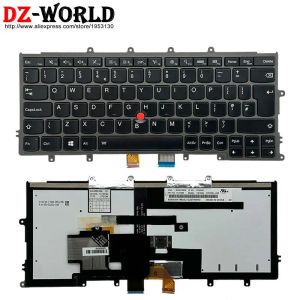 Teclados UK Inglês Teclado de retroiluminação para Lenovo ThinkPad X240 X240S X250 X260 X270 A275 Laptop x230s 04x0206 01AV529 01AV569 04X0244