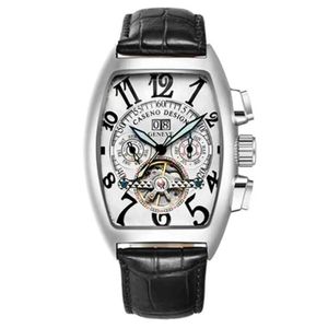 U1 Top AAA Muller- Brand Brand Luxury's Men's Watches Scheletro Self-Wind Tourbillon Movimento automatico 3Bar Waterproof Orologio da uomo For-Franck Meccanico Geneve Orooli da polso DE