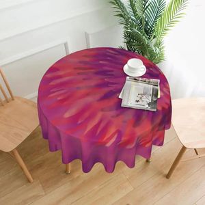 Tischtuchkrawatte Farbstoff rund Tischdecke Erdbeer Wirbel Benutzerdefinierte DIY -Abdeckung für Wohnzimmer Dining Moderne Outdoor