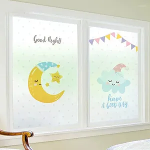 Window Stickers Sun Film Custom Size Ribbon Glass Scrub Electrostatic Privacy Bathroom Kitchen Sliding Door For Home Decoration