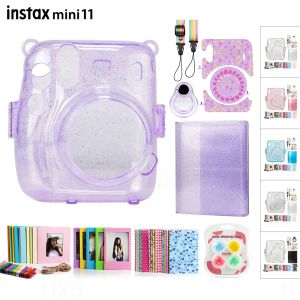 Bags Compatible With Fujifilm Instax Mini 11 Camera Accessories Bundle Includes Crystal Cover Case Photo Album Lens Filters Kit