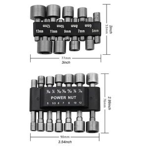 9pcs/14pcs Bit Allen Bit Hex Sockeve Set di driver Set Driver Bit Driver Set Set di cacciavite Set di utensili pneumatici Set di strumenti Inserisci strumenti