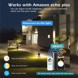 GL-G-003P ZIGBEE 3.0PRO AC/DC 24V Light Outdoor LED LED LIGHT 7W Compatibile con Hub Tuya APP VOCE 2.4G RF Remote Control