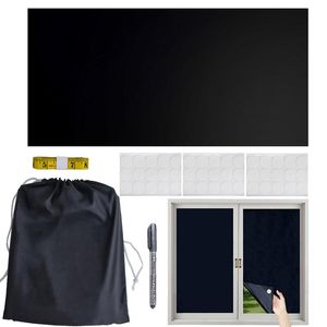 Black out blinds para janela portátil Blackout Curtain Shade para janela Black Out Room escurecendo cortinas de bloqueio