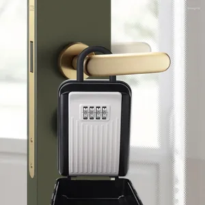 Storage Bottles 4 Digit Combination Key Lock Box With Waterproof Lid Cabinet To Keys