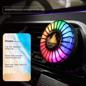 Автомобильный воздушный вентиляционный вентилятор Music Rhytm Pickup Light Voice Actived Auto-Oft Air Emeration Diffuser Diffuser