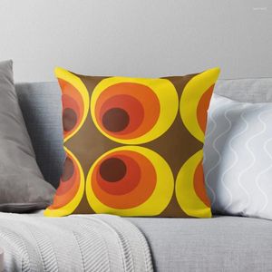 Pillow 70s 80s Funky Vintage Circle Pattern Throw Luxury Cover