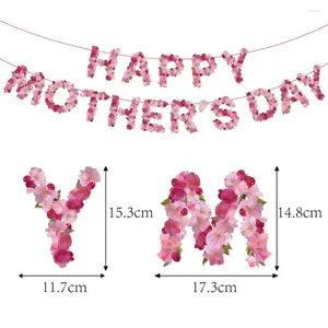 Dekoracja imprezowa Szczęśliwego Dnia Matki Banner Kwiat Miłosierdzia Garland Mom Tło