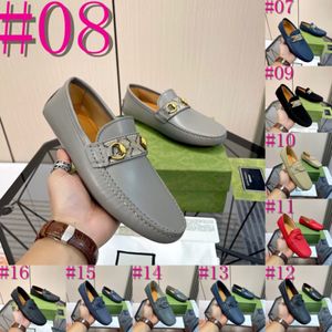 40Model Spring Moda Design de moda de alta qualidade Couather Men's Designer Supotors Casual Sapatos de couro fosco Sapatos de acionamento de casamento Tamanho 38-46