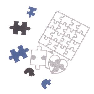 Heart Puzzle Metal Cutting Dies Stencil Diy Scrapbooking Album Stamp Paper Card Emponsing Crafts Decor